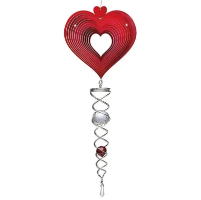 HEART RED ARTIST 
CRYSTAL TAIL